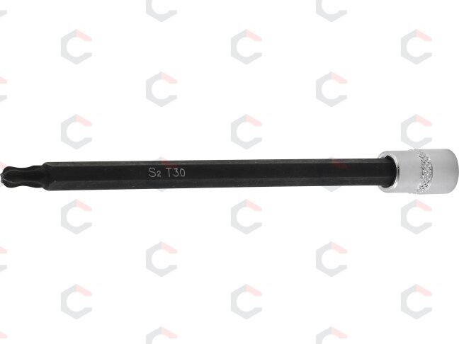 Antgalis įpresuotas į galvutę | 6.3 mm (1/4") | T-Star (Torx) T30 | šarnyrinis | 130 mm (8618-T30) Antgalis įpresuotas į galvutę | 6.3 mm (1/4") | T-Star (Torx) T30 | šarnyrinis | 130 mm (8618-T30)