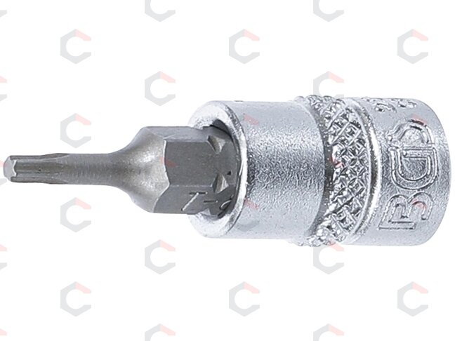 Antgalis įpresuotas į galvutę | 6.3 mm (1/4") | T-Star (Torx) T8 (2589) Antgalis įpresuotas į galvutę | 6.3 mm (1/4") | T-Star (Torx) T8 (2589)