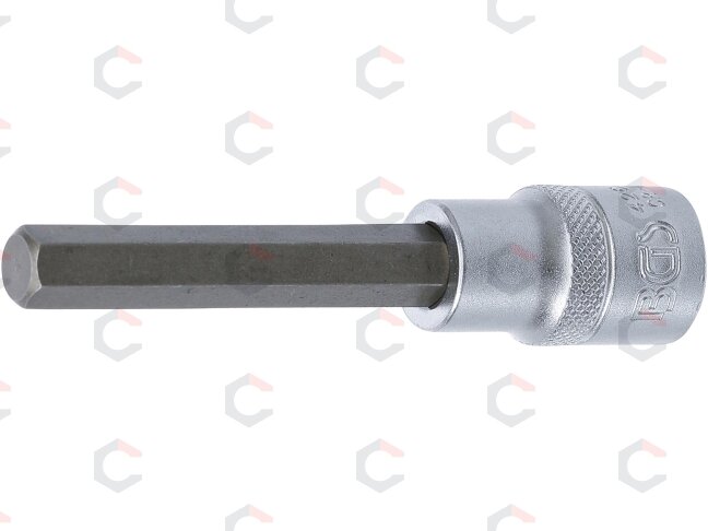 Antgalis įpresuotas į galvutę | ilgis 100 mm | 12,5 mm (1/2") | hex šešiakampis 10 mm (4264) Antgalis įpresuotas į galvutę | ilgis 100 mm | 12,5 mm (1/2") | hex šešiakampis 10 mm (4264)