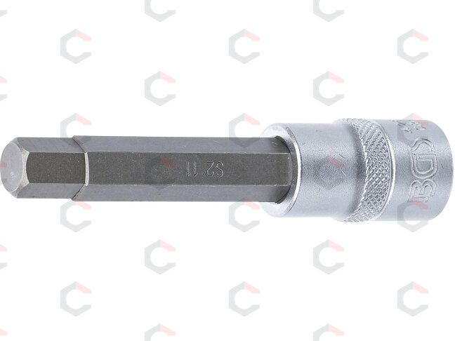 Antgalis įpresuotas į galvutę | ilgis 100 mm | 12,5 mm (1/2") | hex šešiakampis 11 mm (4266) Antgalis įpresuotas į galvutę | ilgis 100 mm | 12,5 mm (1/2") | hex šešiakampis 11 mm (4266)