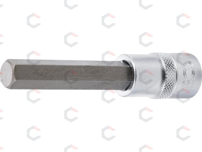Antgalis įpresuotas į galvutę | ilgis 100 mm | 12,5 mm (1/2") | hex šešiakampis 12 mm (4265) Antgalis įpresuotas į galvutę | ilgis 100 mm | 12,5 mm (1/2") | hex šešiakampis 12 mm (4265)