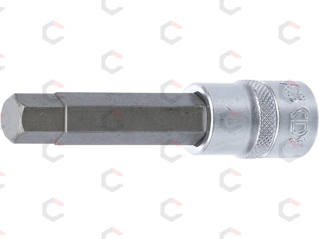 Antgalis įpresuotas į galvutę | ilgis 100 mm | 12.5 mm (1/2") | hex šešiakampis 13 mm (4267) Antgalis įpresuotas į galvutę | ilgis 100 mm | 12.5 mm (1/2") | hex šešiakampis 13 mm (4267)