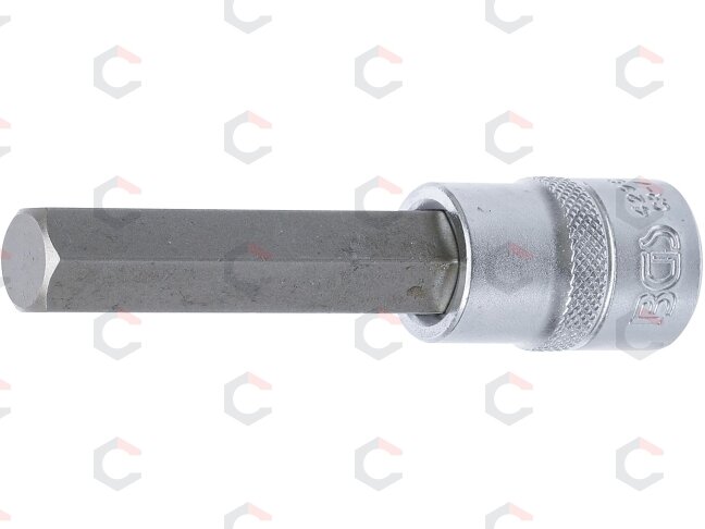 Antgalis įpresuotas į galvutę | ilgis 100 mm | 12,5 mm (1/2") | hex šešiakampis 14 mm (4296) Antgalis įpresuotas į galvutę | ilgis 100 mm | 12,5 mm (1/2") | hex šešiakampis 14 mm (4296)