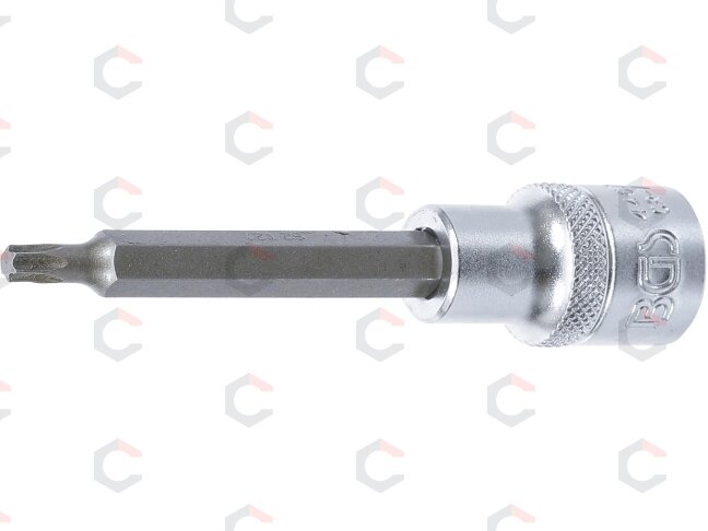 Antgalis įpresuotas į galvutę | ilgis 100 mm | 12,5 mm (1/2") | T-star (Torx) T27 (4467) Antgalis įpresuotas į galvutę | ilgis 100 mm | 12,5 mm (1/2") | T-star (Torx) T27 (4467)