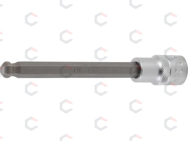 Antgalis įpresuotas į galvutę | ilgis 140 mm | 12,5 mm (1/2") | šešiakampis su šarnyru 10 mm (4258-10) Antgalis įpresuotas į galvutę | ilgis 140 mm | 12,5 mm (1/2") | šešiakampis su šarnyru 10 mm (4258-10)