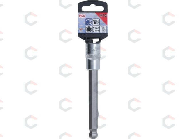 Antgalis įpresuotas į galvutę | ilgis 140 mm | 12,5 mm (1/2") | šešiakampis su šarnyru 12 mm (4258-12) 1 Antgalis įpresuotas į galvutę | ilgis 140 mm | 12,5 mm (1/2") | šešiakampis su šarnyru 12 mm (4258-12) 1