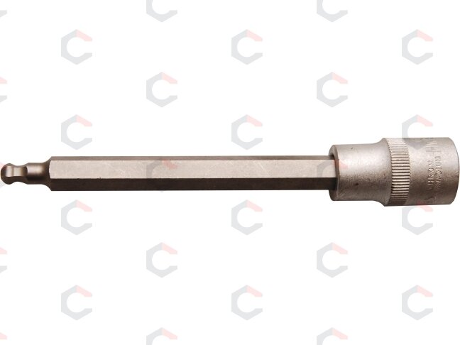 Antgalis įpresuotas į galvutę | ilgis 140 mm | 12,5 mm (1/2") | šešiakampis su šarnyru 5 mm (4258-5) Antgalis įpresuotas į galvutę | ilgis 140 mm | 12,5 mm (1/2") | šešiakampis su šarnyru 5 mm (4258-5)