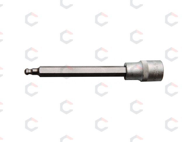 Antgalis įpresuotas į galvutę | ilgis 140 mm | 12,5 mm (1/2") | šešiakampis su šarnyru 7 mm (4258-7) Antgalis įpresuotas į galvutę | ilgis 140 mm | 12,5 mm (1/2") | šešiakampis su šarnyru 7 mm (4258-7)