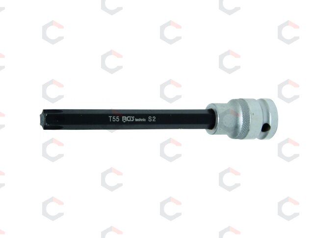 Antgalis įpresuotas į galvutę | ilgis 140 mm | 12,5 mm (1/2") | T-star (Torx) T55 (5004) Antgalis įpresuotas į galvutę | ilgis 140 mm | 12,5 mm (1/2") | T-star (Torx) T55 (5004)