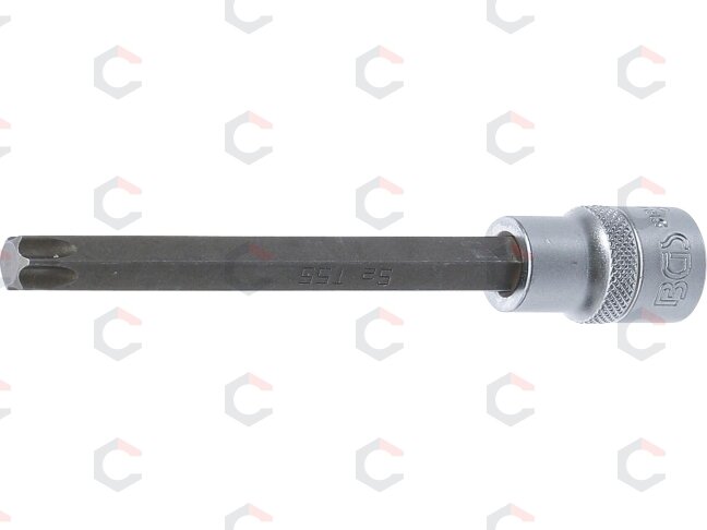 Antgalis įpresuotas į galvutę | ilgis 140 mm | 12,5 mm (1/2") | T-Star (Torx) T55 (5184-T55)