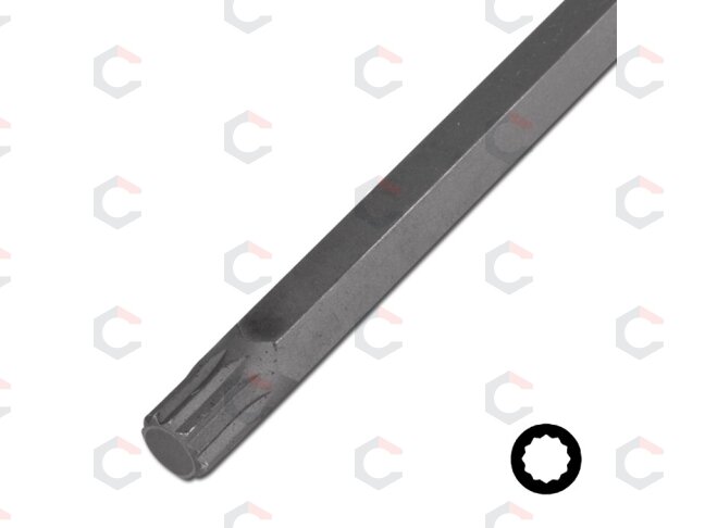 Antgalis įpresuotas į galvutę – XZN M10, ilgas 800 mm – 1/2" (4228) 2 Antgalis įpresuotas į galvutę – XZN M10, ilgas 800 mm – 1/2" (4228) 2