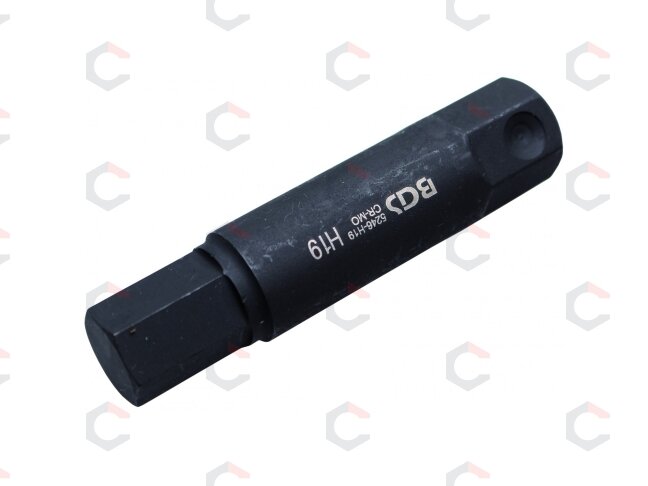 Antgalis smūginis | ilgis 100 mm | 22 mm storio | hex šešiakampis 19 mm (5246-H19) 1 Antgalis smūginis | ilgis 100 mm | 22 mm storio | hex šešiakampis 19 mm (5246-H19) 1
