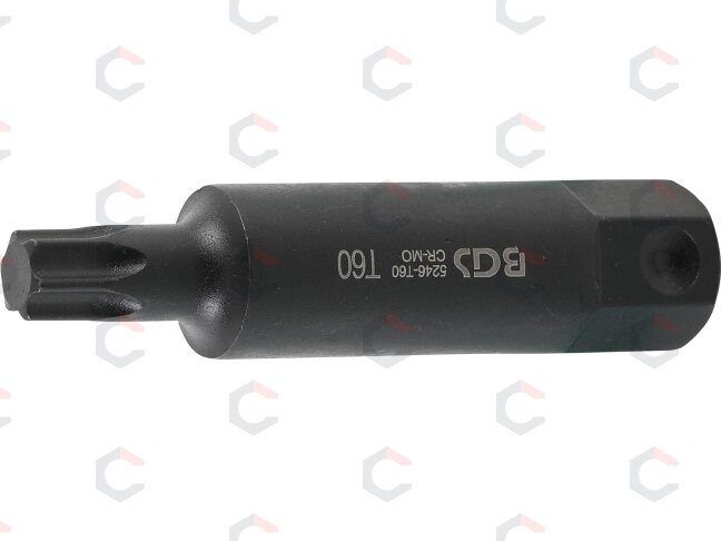 Antgalis smūginis | ilgis 100 mm | 22 mm storio | T-Star (Torx) T60 (5246-T60) Antgalis smūginis | ilgis 100 mm | 22 mm storio | T-Star (Torx) T60 (5246-T60)