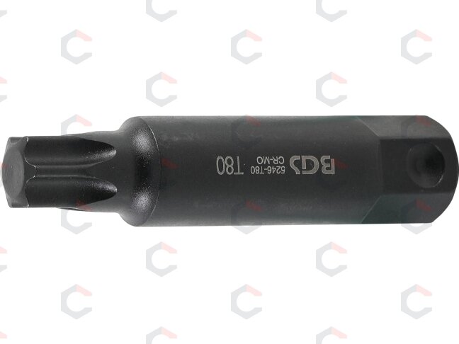 Antgalis smūginis | ilgis 100 mm | 22 mm storio | T-Star (Torx) T80 (5246-T80) Antgalis smūginis | ilgis 100 mm | 22 mm storio | T-Star (Torx) T80 (5246-T80)