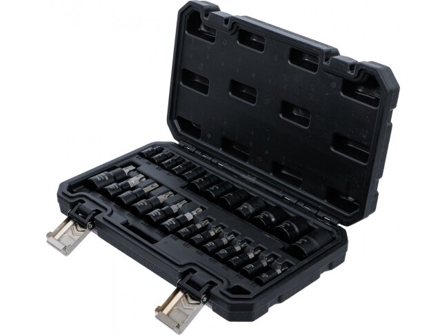Torx ir E-Torx galvučių rinkinys | 1/4", 3/8", 1/2" | 25 vnt. (20124) 2