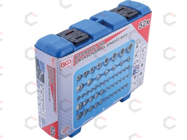 Antgalių ir galvučių rinkinys | E-Type / T-Star (Torx) / T-Star su skyle (Torx) / TP-Star (Torx Plus) | 52 vnt. (9839) 1 Antgalių ir galvučių rinkinys | E-Type / T-Star (Torx) / T-Star su skyle (Torx) / TP-Star (Torx Plus) | 52 vnt. (9839) 1
