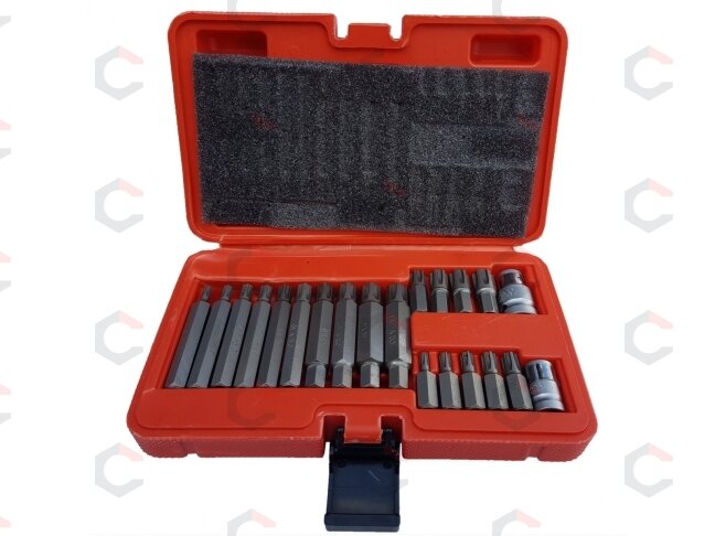 Antgalių komplektas | 10 mm (3/8") storis | Spline (Ribe) | 21 vnt. (RB21S) 4