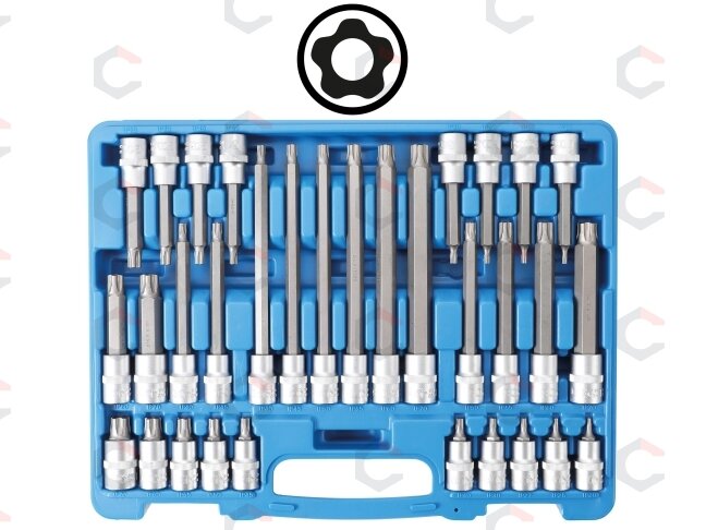 Antgalių galvučių rinkinys BGS | 1/2" | TORX Plus Security TPS20–TPS70 | 32 vnt. (5191) 6 Antgalių galvučių rinkinys BGS | 1/2" | TORX Plus Security TPS20–TPS70 | 32 vnt. (5191) 6