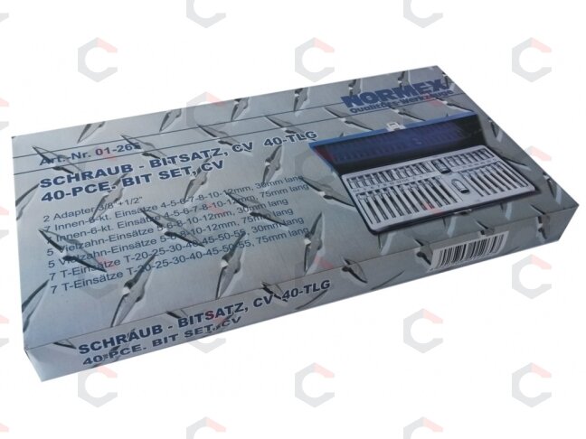 Antgalių rinkinys 40 vnt. "Normex" (SK01-265) 1 Antgalių rinkinys 40 vnt. "Normex" (SK01-265) 1