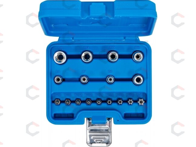 Antgalių rinkinys | E-Type / T-Star (Torx) | 17 vnt. (5023) 4