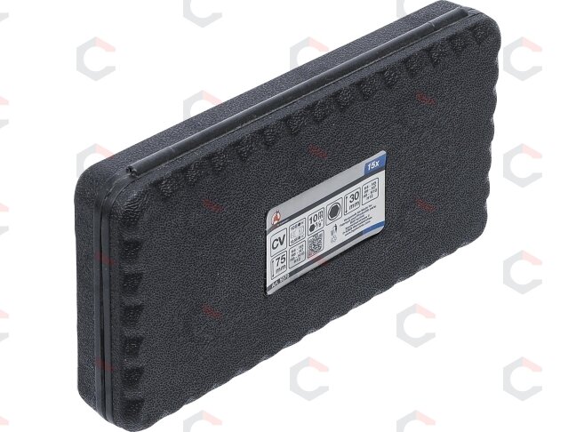 Antgalių rinkinys Hex šešiakampiai | trumpas / ilgas | 10 mm (3/8") storio | 15 vnt. (5070) 4