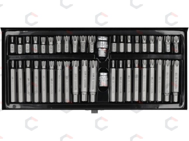 Antgalių rinkinys | Ribe / T-Star (Torx) su skyle | 42 vnt (YT-0420) 2 Antgalių rinkinys | Ribe / T-Star (Torx) su skyle | 42 vnt (YT-0420) 2