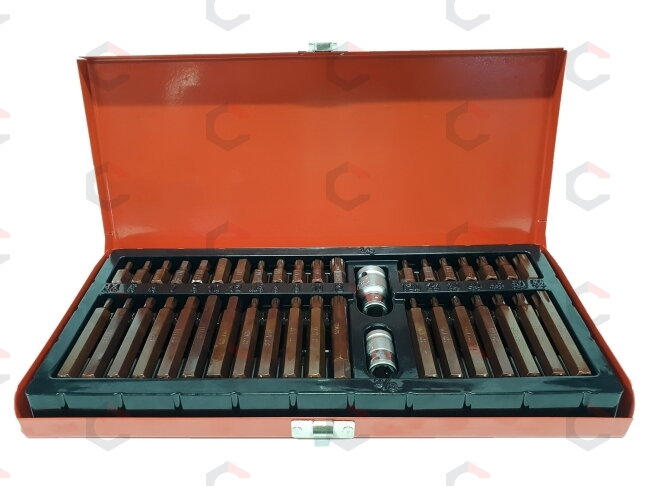 Antgalių rinkinys S2 | torx/hex/spline | 40 vnt. (H393340) Antgalių rinkinys S2 | torx/hex/spline | 40 vnt. (H393340)