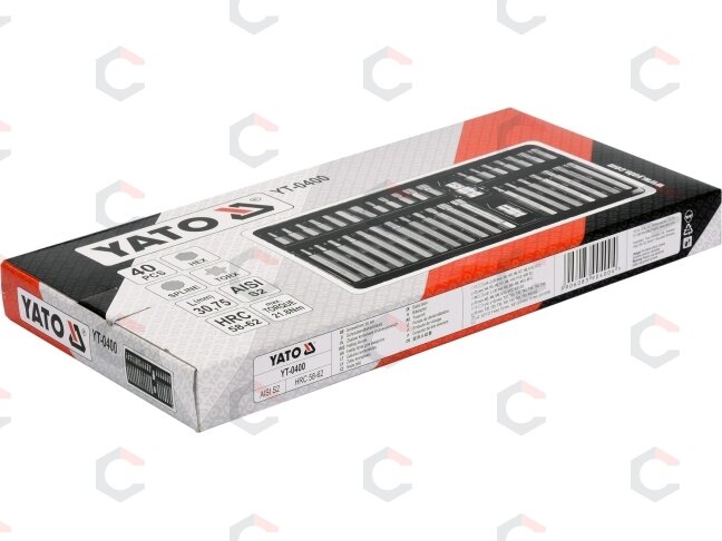 Atsuktuvų antgalių rinkinys | Torx, Hex, Spline | 40 vnt. (YT-0400) 2 Atsuktuvų antgalių rinkinys | Torx, Hex, Spline | 40 vnt. (YT-0400) 2