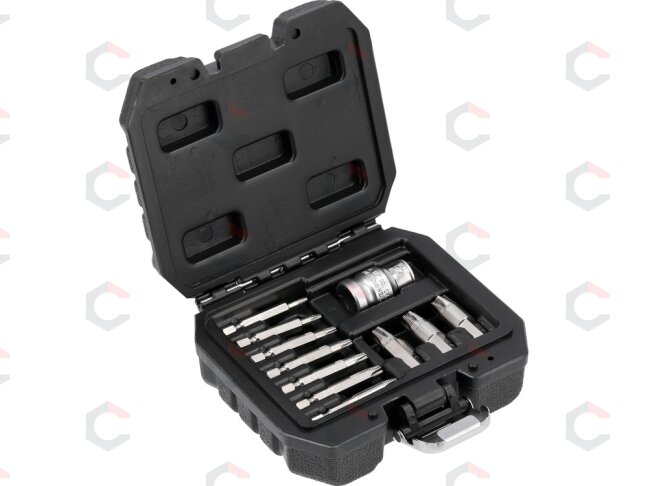 Antgalių rinkinys | sugadintiems T-Star (Torx) su skyle | 11 vnt. (YT-04582) 1 Antgalių rinkinys | sugadintiems T-Star (Torx) su skyle | 11 vnt. (YT-04582) 1