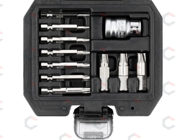 Antgalių rinkinys | sugadintiems T-Star (Torx) su skyle | 11 vnt. (YT-04582) Antgalių rinkinys | sugadintiems T-Star (Torx) su skyle | 11 vnt. (YT-04582)
