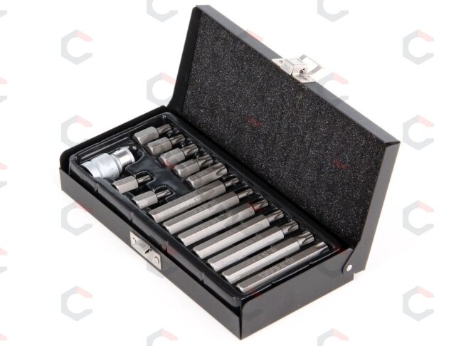 Atsuktuvų antgalių rinkinys | Torx TR | 15 vnt. (YT-0417) 1 Atsuktuvų antgalių rinkinys | Torx TR | 15 vnt. (YT-0417) 1