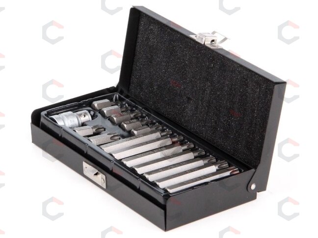 Antgalių rinkinys | T-Star (Torx) | 15 vnt. (YT-0411) 1 Antgalių rinkinys | T-Star (Torx) | 15 vnt. (YT-0411) 1