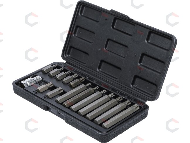 Antgalių rinkinys | trumpas / ilgas | 10 mm (3/8") storio | T-Star (Torx) | 15 vnt. (5040) 2 Antgalių rinkinys | trumpas / ilgas | 10 mm (3/8") storio | T-Star (Torx) | 15 vnt. (5040) 2