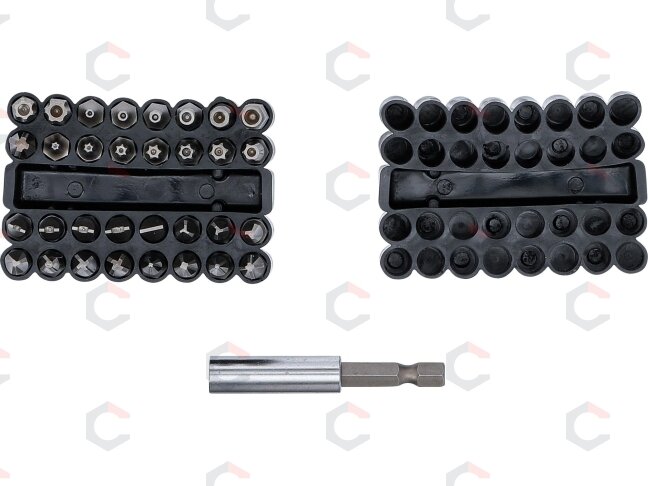 Antgalių rinkinys | trumpi | 6.3 mm (1/4") | įvairių tipų | 32 vnt. (763) 2 Antgalių rinkinys | trumpi | 6.3 mm (1/4") | įvairių tipų | 32 vnt. (763) 2