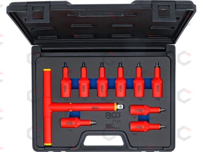 Antgalių rinkinys VDE profesionalus | 1/2" pavara | Torx T20–T55 | 10 vnt. (7131) 5