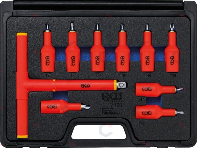 Antgalių rinkinys VDE profesionalus | 1/2" pavara | Torx T20–T55 | 10 vnt. (7131) 8 Antgalių rinkinys VDE profesionalus | 1/2" pavara | Torx T20–T55 | 10 vnt. (7131) 8