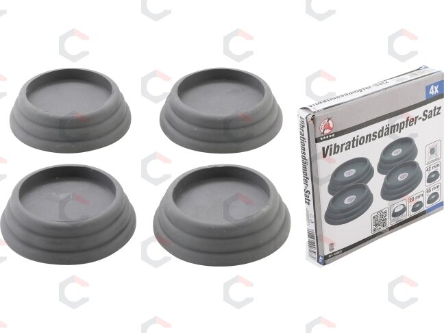 Antivibracinės skalbimo mašinoms kojelės | Ø 65 x 20 mm | 4 vnt. (85803) 2 Antivibracinės skalbimo mašinoms kojelės | Ø 65 x 20 mm | 4 vnt. (85803) 2