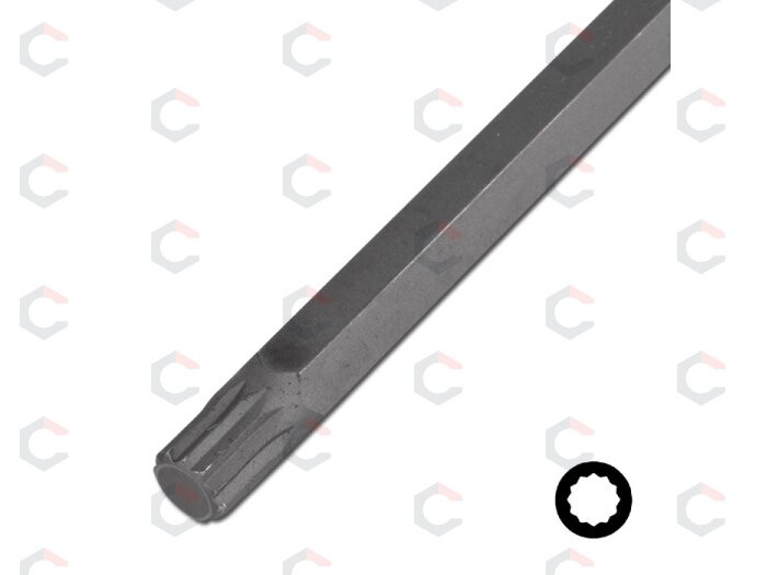 Antgalis įpresuotas į galvutę – XZN M10, ilgas 800 mm – 1/2" (4228) 2 Antgalis įpresuotas į galvutę – XZN M10, ilgas 800 mm – 1/2" (4228) 2