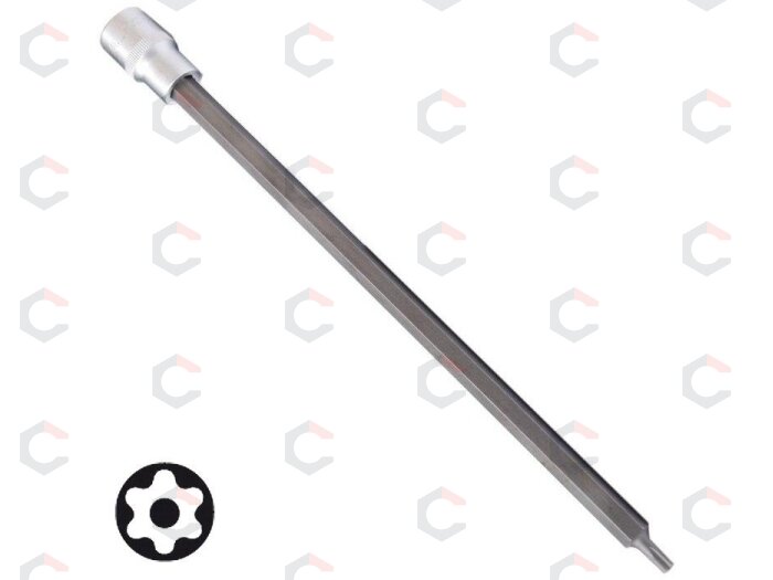 Antgalis įpresuotas į galvutę | lgis 300 mm | 12,5 mm (1/2") | T-Star su skyle (Torx) T30 (5184-TB30) 2 Antgalis įpresuotas į galvutę | lgis 300 mm | 12,5 mm (1/2") | T-Star su skyle (Torx) T30 (5184-TB30) 2