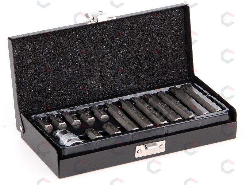 Antgalių rinkinys | T-Star (Torx) | 15 vnt. (YT-0411) 2 Antgalių rinkinys | T-Star (Torx) | 15 vnt. (YT-0411) 2