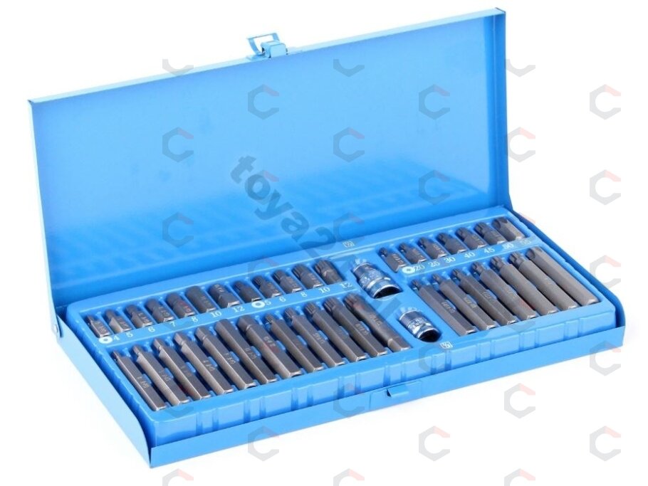 Antgalių rinkinys | metalinė dėžutė | 40 vnt. (66400) 2