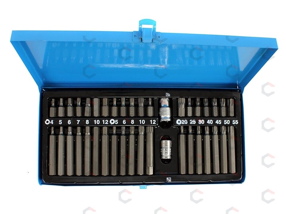 Antgalių rinkinys | metalinė dėžutė | 40 vnt. (66410V) Antgalių rinkinys | metalinė dėžutė | 40 vnt. (66410V)