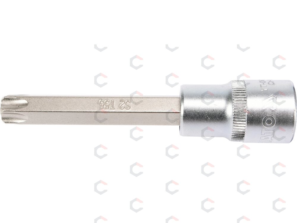 Antgalis įpresuotas į galvutę 1/2", S2, 100 mm, T55 (YT-04327) 2 Antgalis įpresuotas į galvutę 1/2", S2, 100 mm, T55 (YT-04327) 2