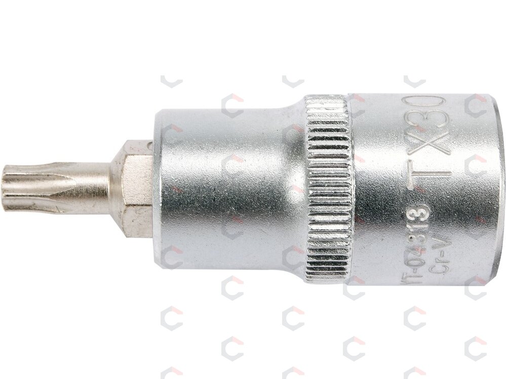 Antgalis įpresuotas į galvutę 1/2", T30 x 55 mm (YT-04313) 2 Antgalis įpresuotas į galvutę 1/2", T30 x 55 mm (YT-04313) 2