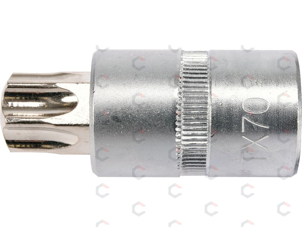 Antgalis įpresuotas į galvutę 1/2", T70 x 55 mm (YT-04319) 2 Antgalis įpresuotas į galvutę 1/2", T70 x 55 mm (YT-04319) 2