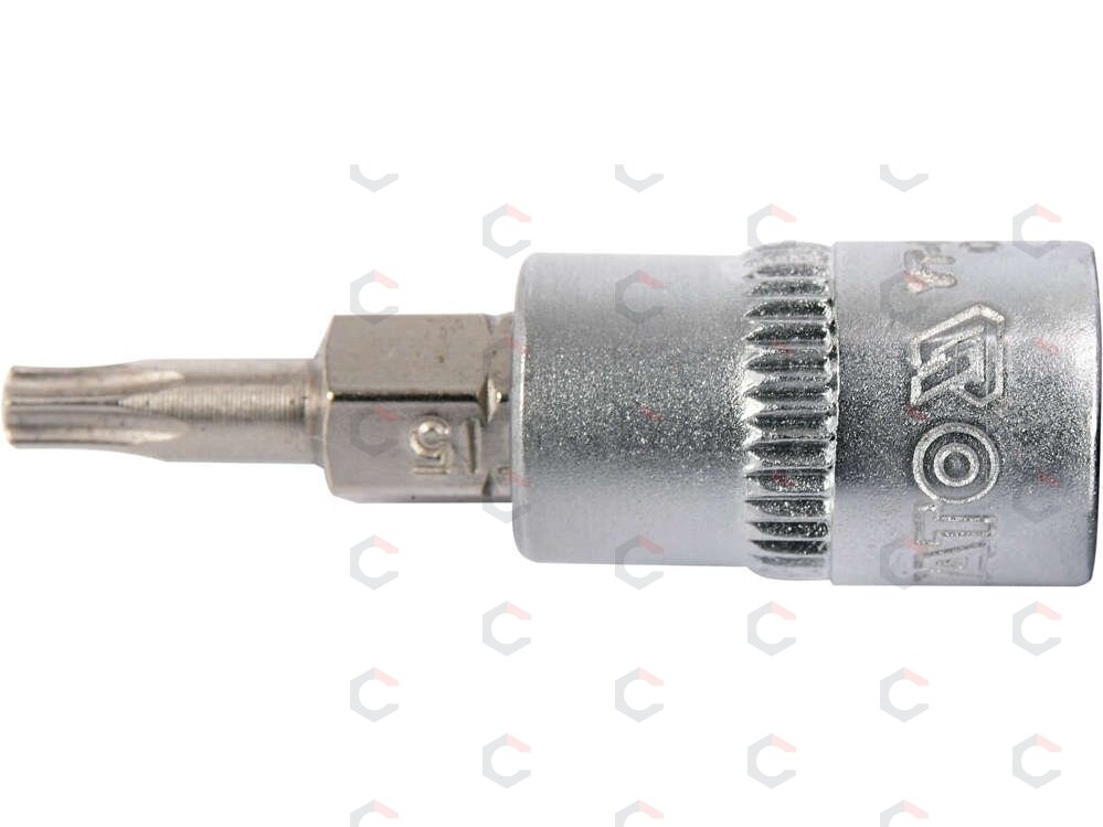 Antgalis įpresuotas į galvutę | 6.3 mm (1/4") | T-Star (Torx) T15 (YT-04303) 1 Antgalis įpresuotas į galvutę | 6.3 mm (1/4") | T-Star (Torx) T15 (YT-04303) 1