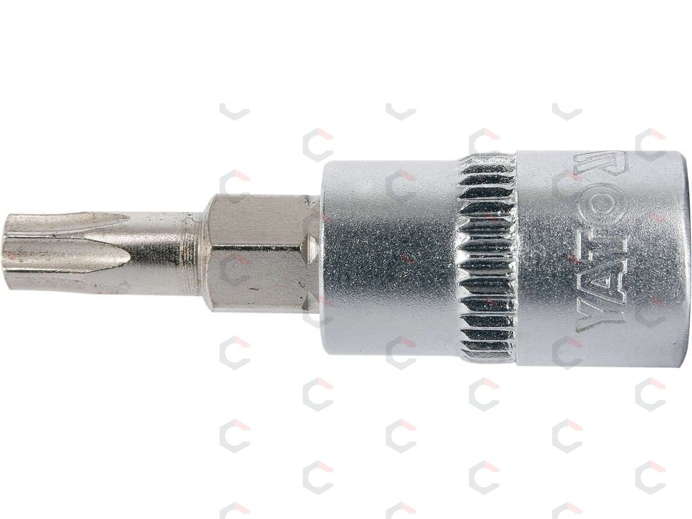Antgalis įpresuotas į galvutę | 6.3 mm (1/4") | T-Star (Torx) T25 (YT-04305) 1