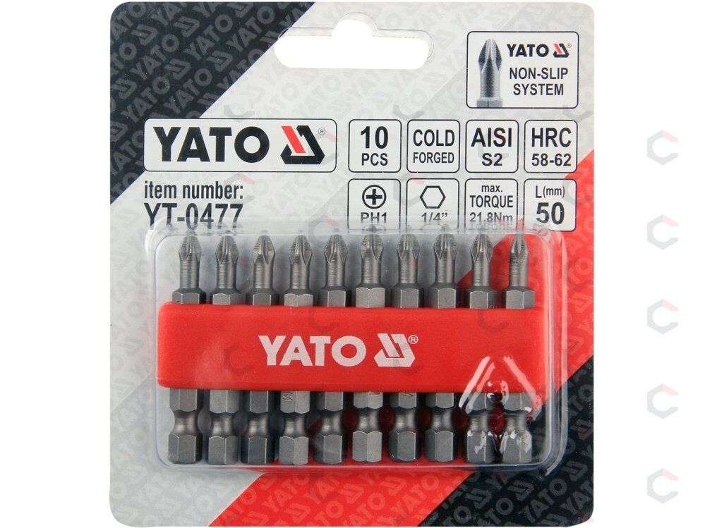 Antgalis PH1x50 mm, 10 vnt. (YT-0477) 1
