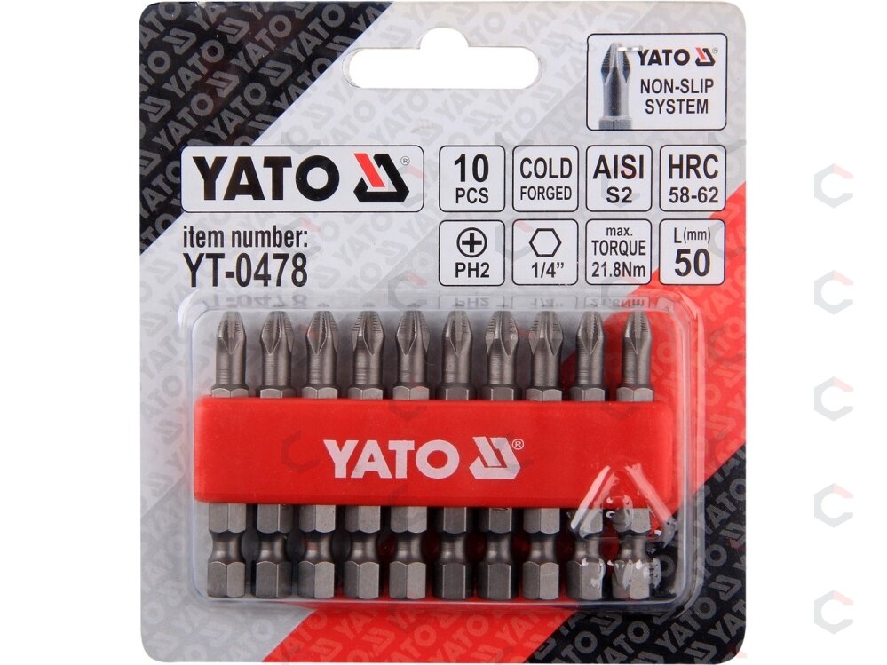 Antgalis PH2x50 mm 10 vnt. (YT-0478) 1
