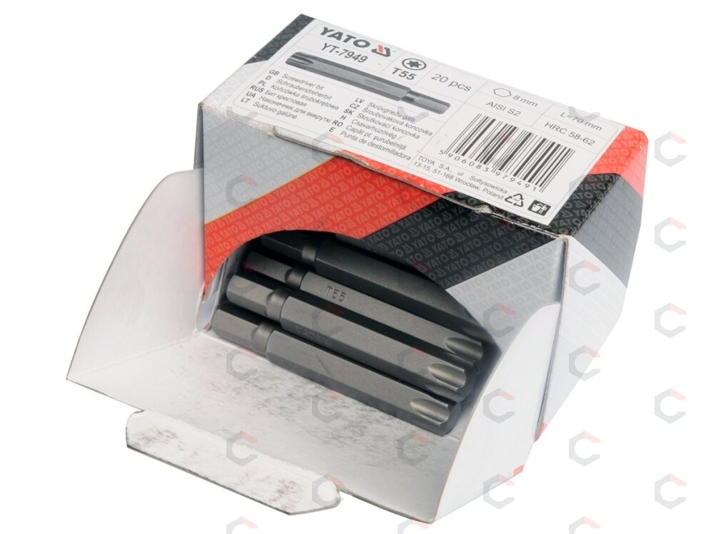 Antgalis plokščias 1/4" x50mm , dydis 3 mm, S2 50 vnt (YT-7840) 1 Antgalis plokščias 1/4" x50mm , dydis 3 mm, S2 50 vnt (YT-7840) 1